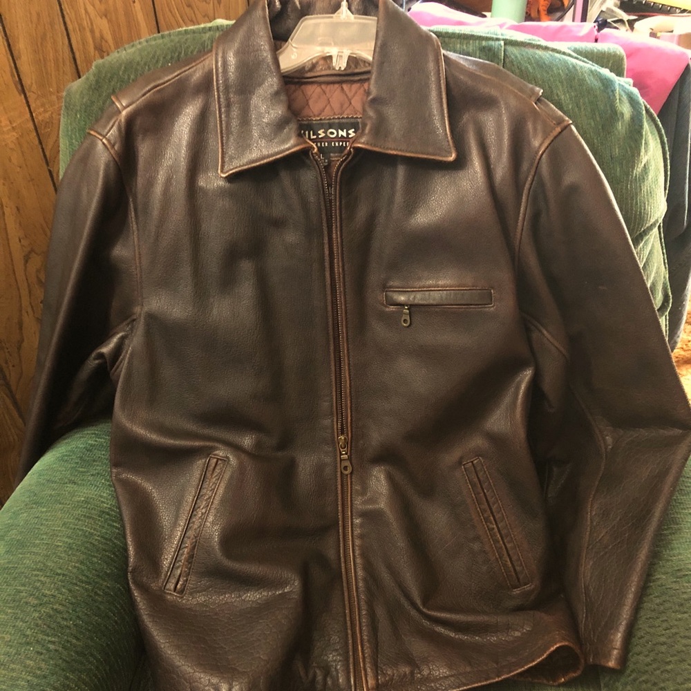 Men’s Wilson’s Leather Jacket Vintage Large